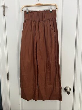 Few Moda Kourt Flax Cotton Summery Brown Pants